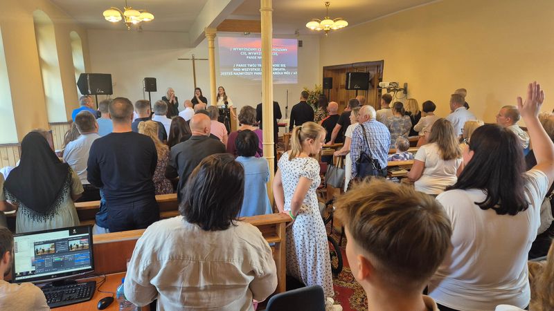 Nabożeństwo w kościele